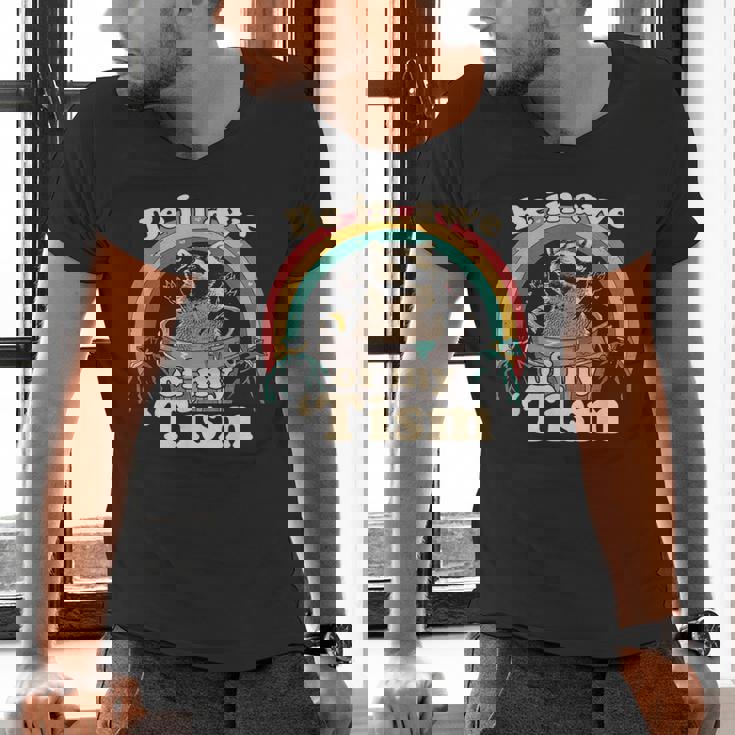 Autism Awareness Raccoon Men's V-Neck Tee - Fun Meme Inspired