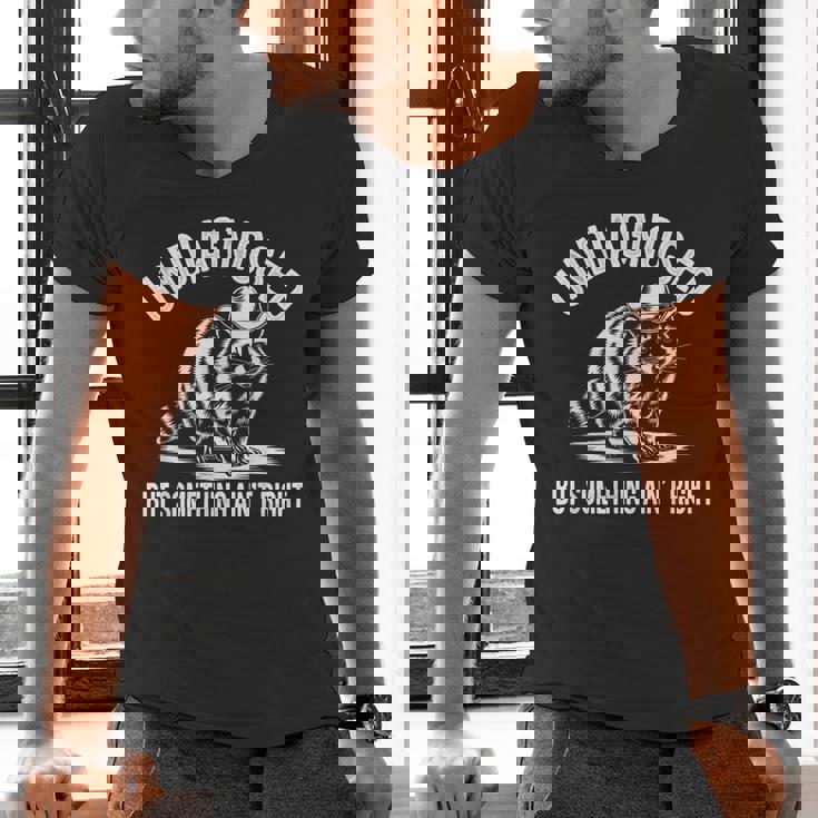 Cowboy Raccoon Men's V-Neck T-Shirt - Quirky Western Charm