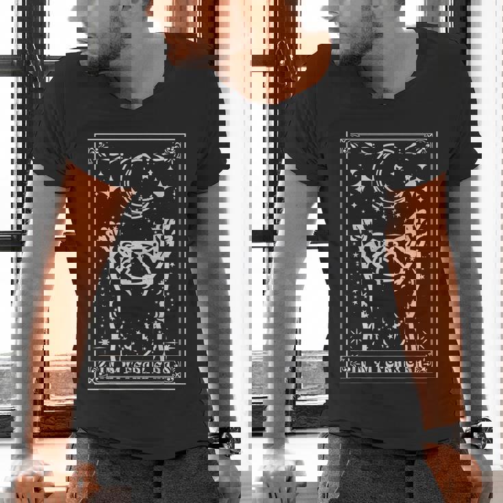 Raccoon Moon V-Neck Unisex Tee - Urban Wildlife Era
