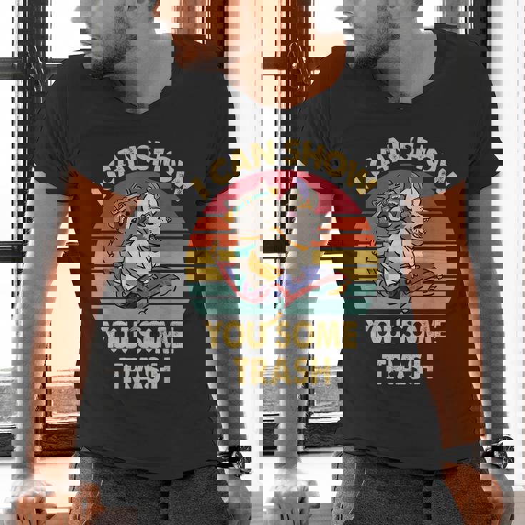 Raccoon Vintage Lovers Men's V-Neck T-Shirt | Fun Eco Style