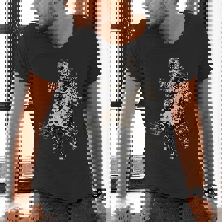 Vintage Cowboy Raccoon Men's V-Neck T-Shirt - Retro Western Fun