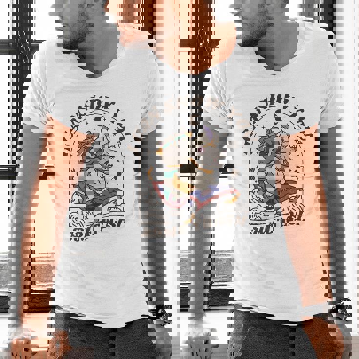 Raccoon Possum V-Neck T-Shirt for Men | Funny Animal Lovers Tee