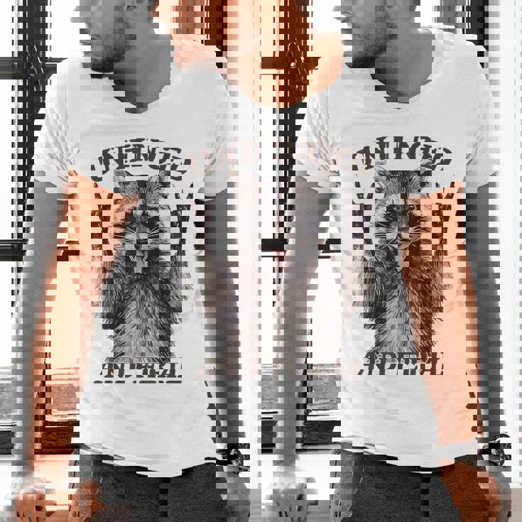 Retro Raccoon Feral Summer Men's V-Neck T-Shirt | Wild Style