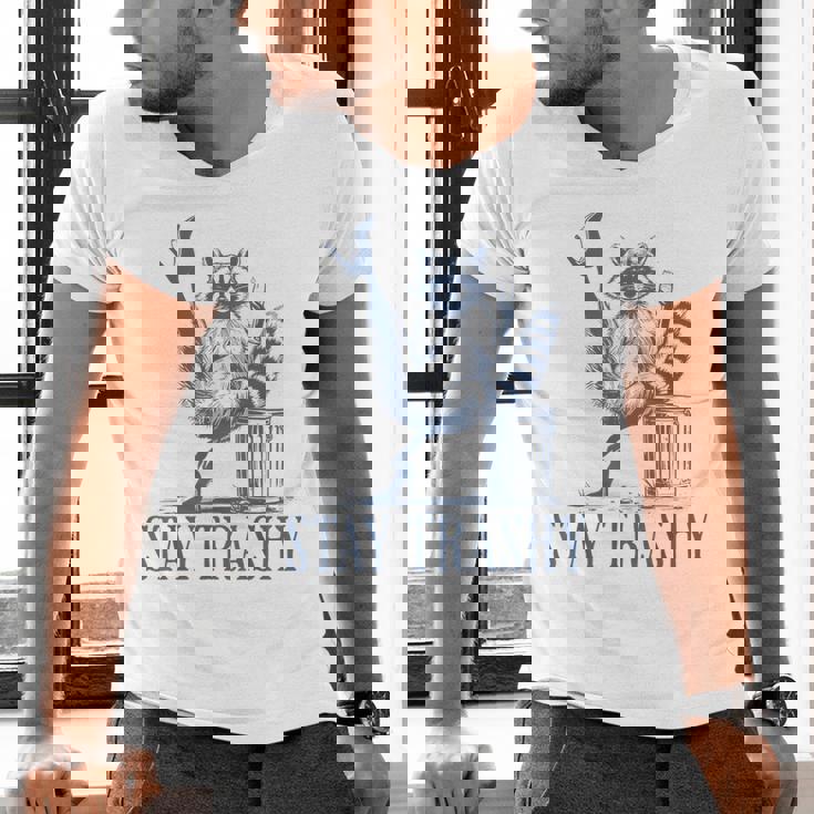 Stay Trashy Raccoon Halloween Men's V-Neck T-Shirt