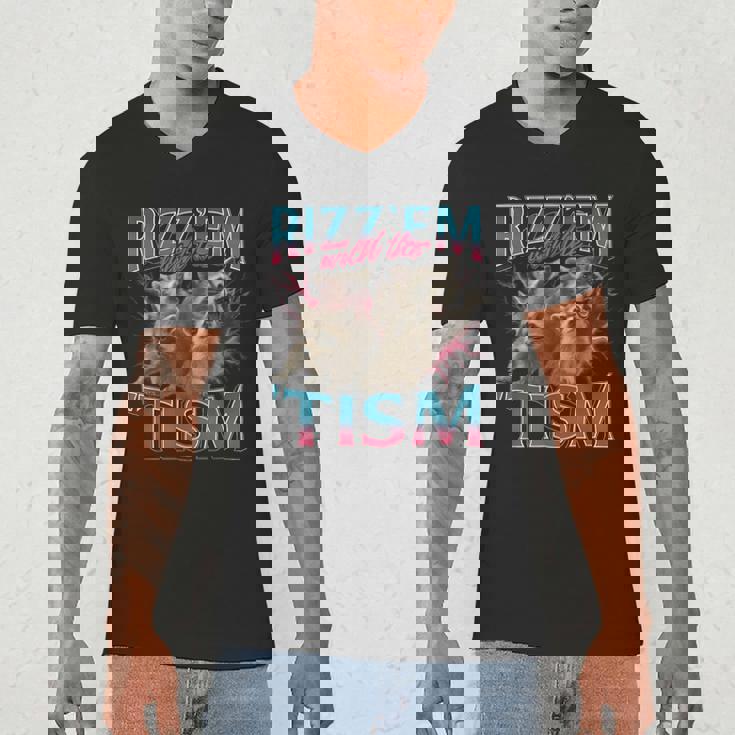 Autistic Raccoon Meme T-Shirt | Men's V-Neck | Fun & Unique