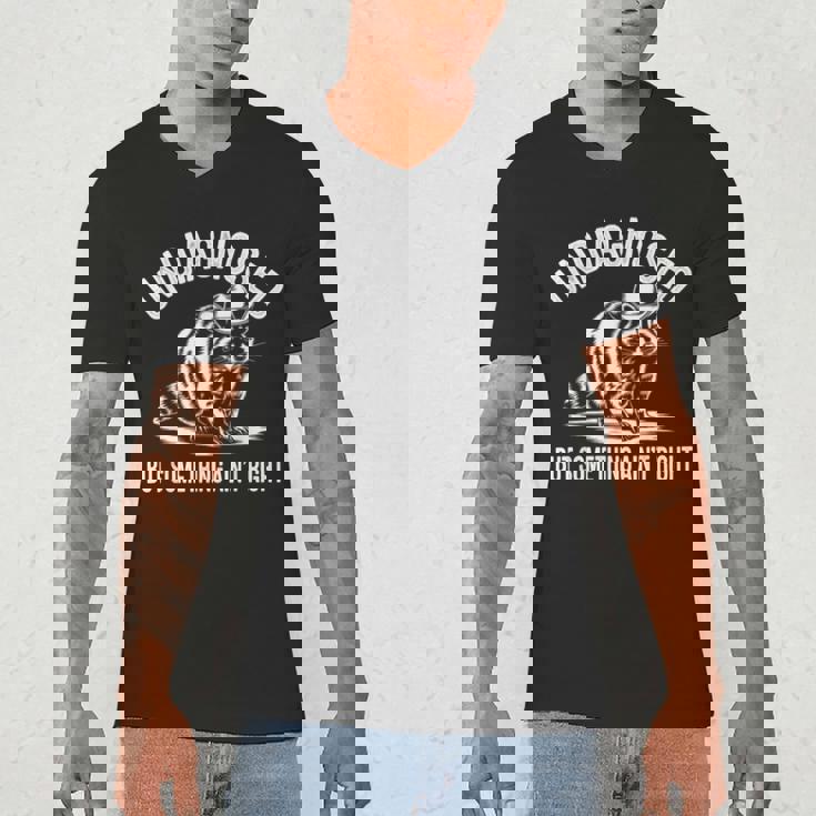 Cowboy Raccoon Men's V-Neck T-Shirt - Quirky Western Charm