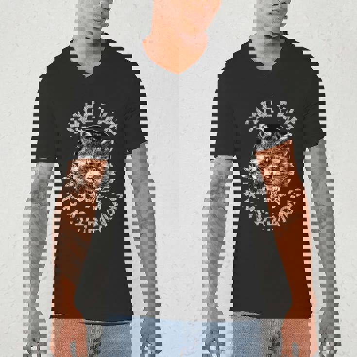Raccoon Lover V-Neck T-Shirt - Save Trash Pandas | Men's Edition