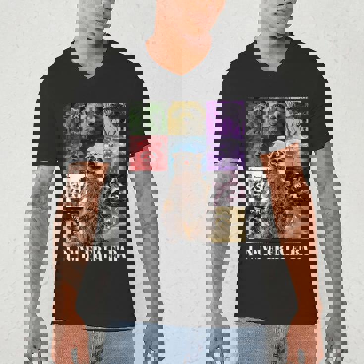 Raccoon Meme Men's V-Neck T-Shirt - Quirky Unisex Gift