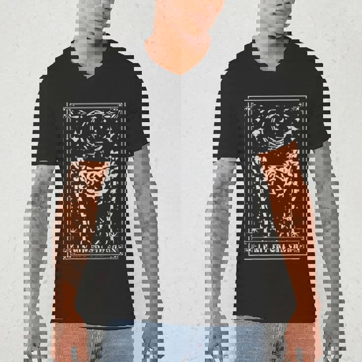 Raccoon Moon V-Neck Unisex Tee - Urban Wildlife Era