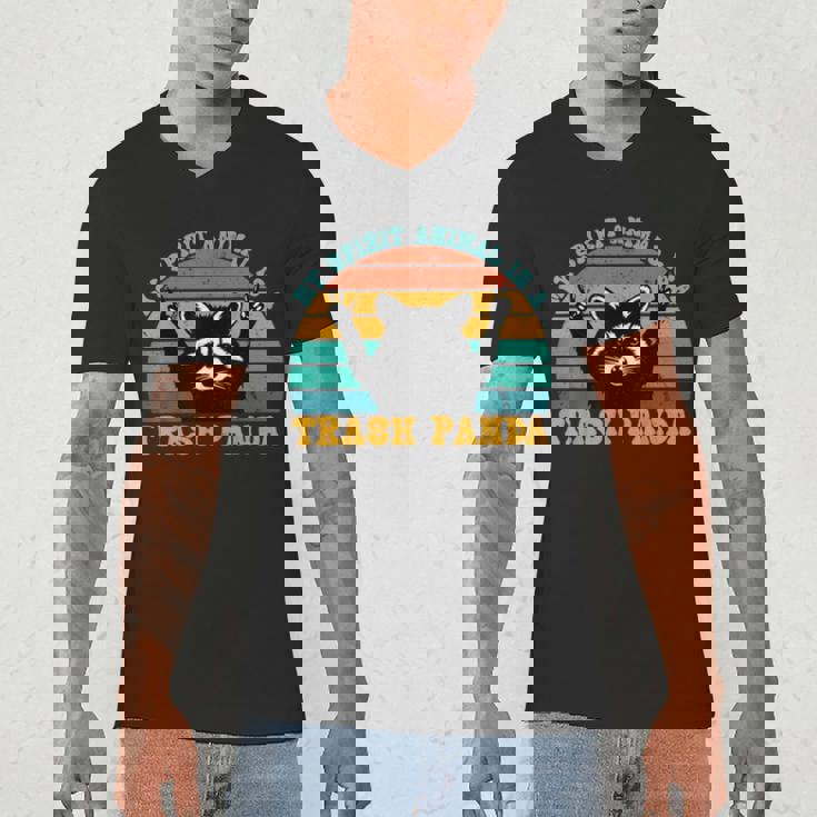 Raccoon Spirit Animal Men's V-Neck T-Shirt for Eco Enthusiasts