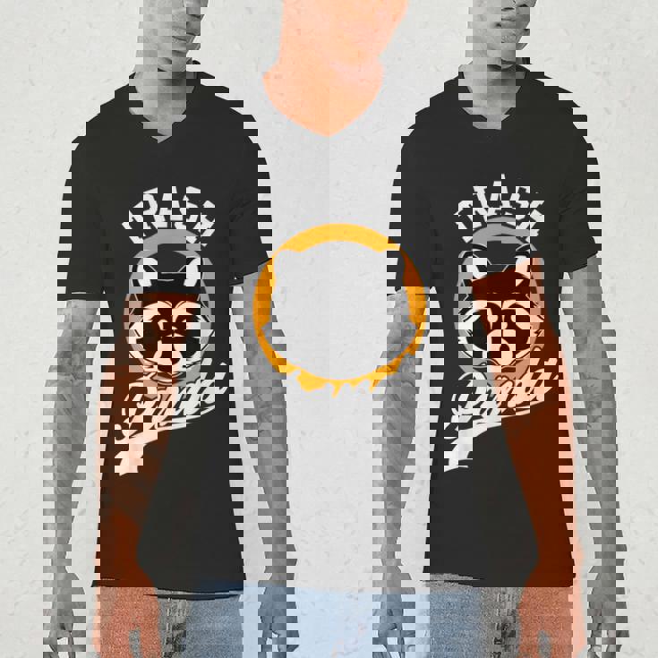 Raccoon V-Neck T-Shirt for Men - Casual All Seasons | Modern Cartoon Style
