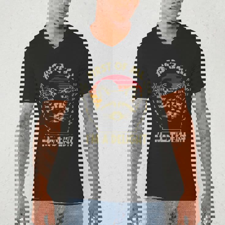 Sarcastic Raccoon Lover V-Neck T-Shirt for Men | Humorous Take