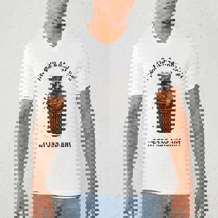 Raccoon Humor V-Neck T-Shirt | Fun Men's Tee for Animal Lovers