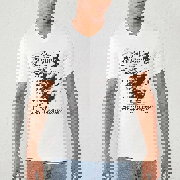 Raccoon Trend V-Neck T-Shirt - Quirky Grey Cotton Blend for Men