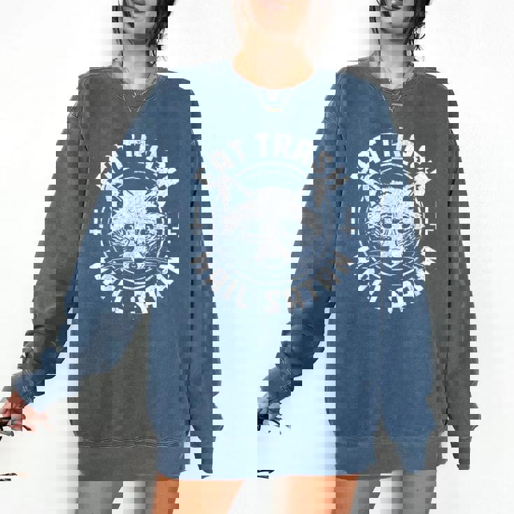 Gothic Raccoon Comfort Sweatshirt - Quirky Casual Wear