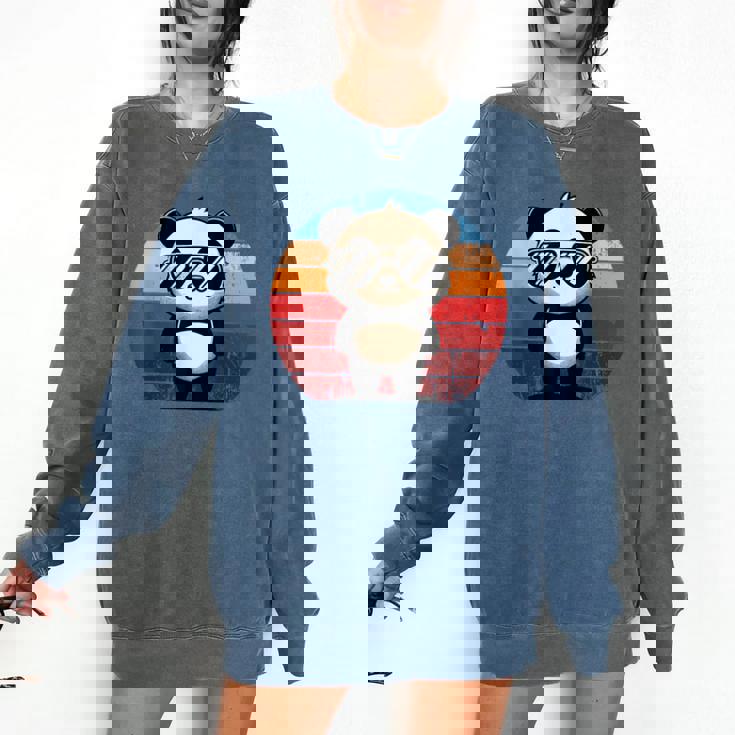 Retro Panda Sweatshirt - BBQ Pool Party Unisex Fun Apparel