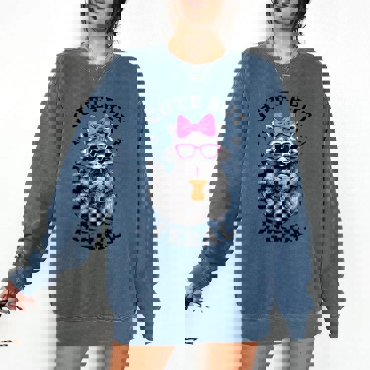 Cute Feral Raccoon Sweatshirt - Colorful Design for Small Sizes