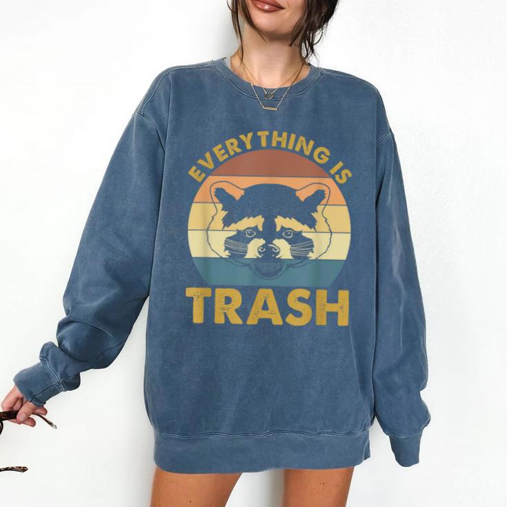 Vintage Raccoon Lovers Comfort Colors Sweatshirt - Cozy Retro Appeal