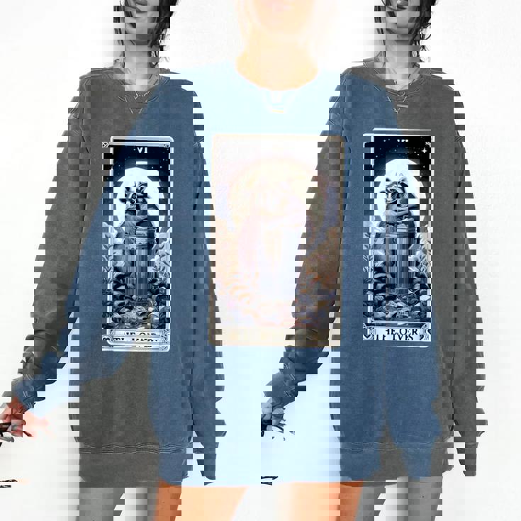 Raccoon Tarot The Lovers Unisex Sweatshirt - Cozy Rustic Style