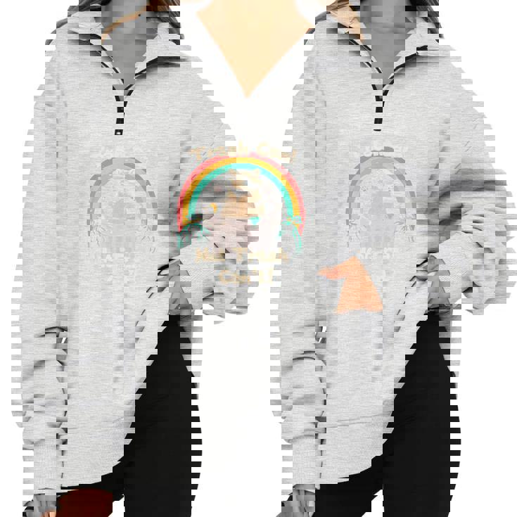 Raccoon Half Zip Oversized Sweatshirt - Unisex Novelty Fun