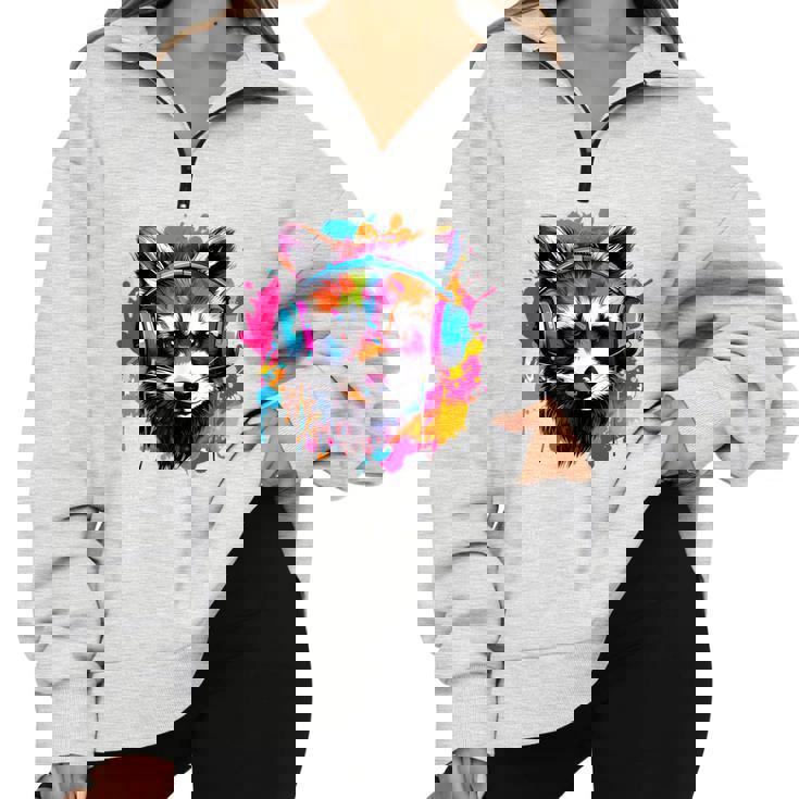 Vintage Raccoon Sweatshirt | Colorful Retro Design for Adults & Kids