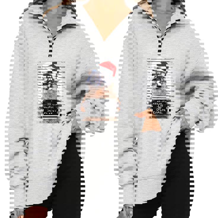 Dear Santa I Can Explain Christmas Raccoon Half Zip Oversized Sweatshirt Dear Santa I Can Explain Christmas Raccoon Half Zip Oversized Sweatshirt