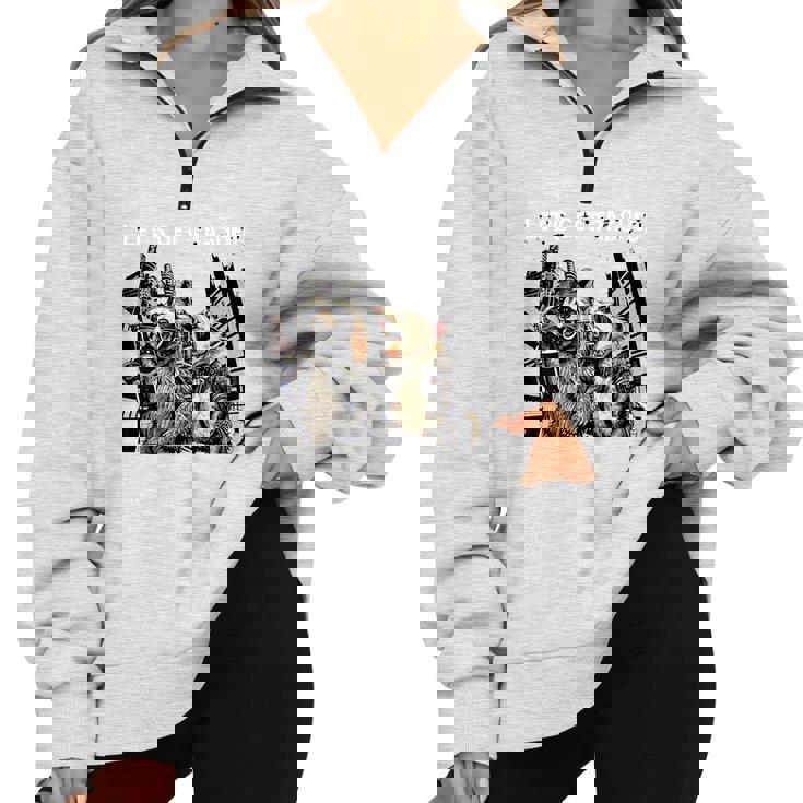 Let's Get Trashed Half-Zip Sweatshirt - Fun Drink Theme Let's Get Trashed Half-Zip Sweatshirt - Fun Drink Theme