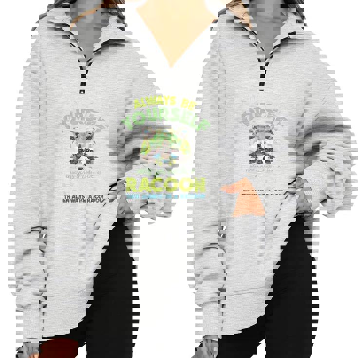 Raccoon Half Zip Oversized Sweatshirt - Cozy Unisex Layer Raccoon Half Zip Oversized Sweatshirt - Cozy Unisex Layer