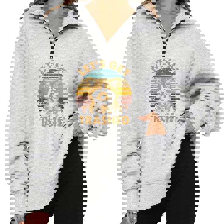 Raccoon Lovers Cozy Half Zip Sweatshirt - Fun Party Animal Theme Raccoon Lovers Cozy Half Zip Sweatshirt - Fun Party Animal Theme