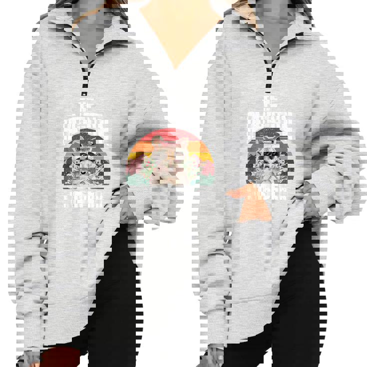 Raccoon Lover's Vintage Retro Half Zip Oversized Sweatshirt Raccoon Lover's Vintage Retro Half Zip Oversized Sweatshirt