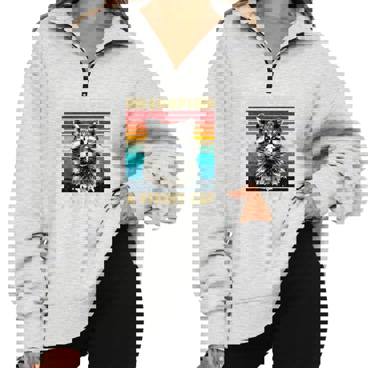 Raccoon Vintage Retro Sweatshirt | Unisex Half Zip Oversized Apparel Raccoon Vintage Retro Sweatshirt | Unisex Half Zip Oversized Apparel