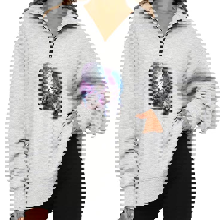 Raccoons Moon Howling Half-Zip Oversized Sweatshirt | Cozy Unisex Tee Raccoons Moon Howling Half-Zip Oversized Sweatshirt | Cozy Unisex Tee
