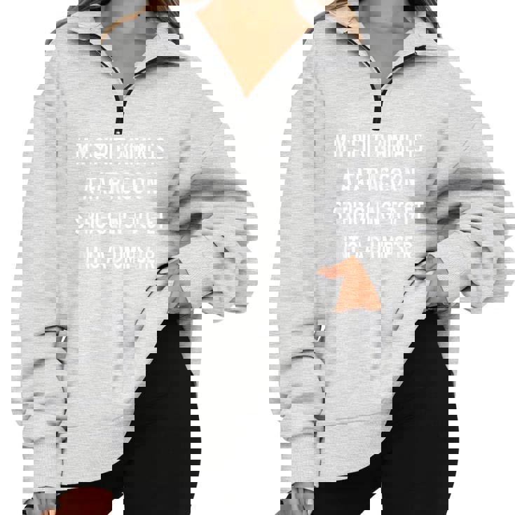Sarcastic Raccoon Spirit Animal Oversized Sweatshirt - Funny & Cozy Sarcastic Raccoon Spirit Animal Oversized Sweatshirt - Funny & Cozy
