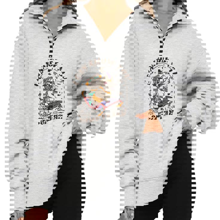 Raccoon Possum Tee - Fun Oversized Half Zip Sweatshirt for Animal Lovers