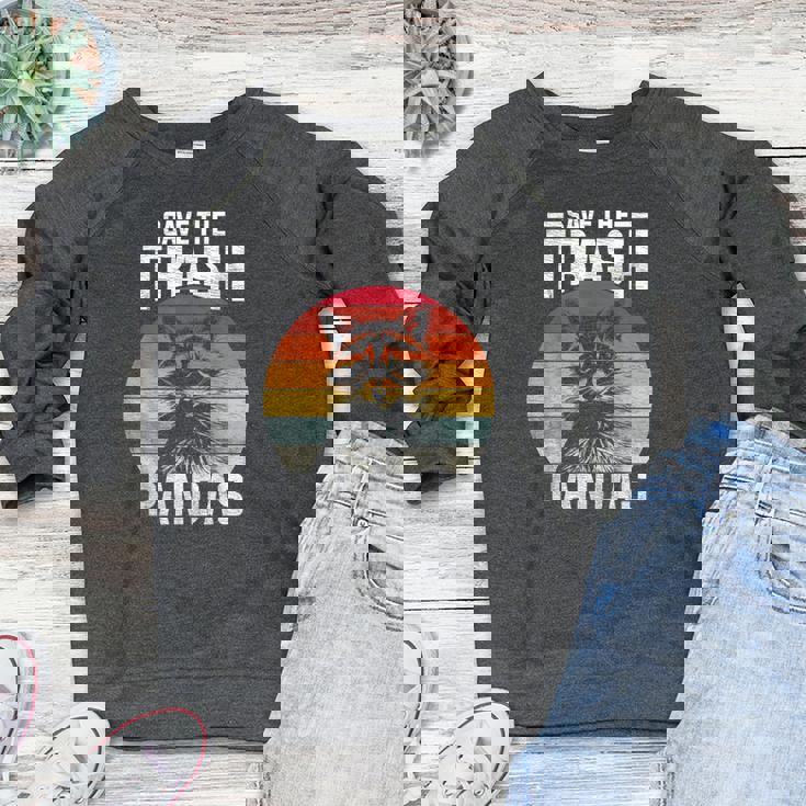 Raccoon Crewneck Sweatshirt - Vintage Raglan for Nature Lovers
