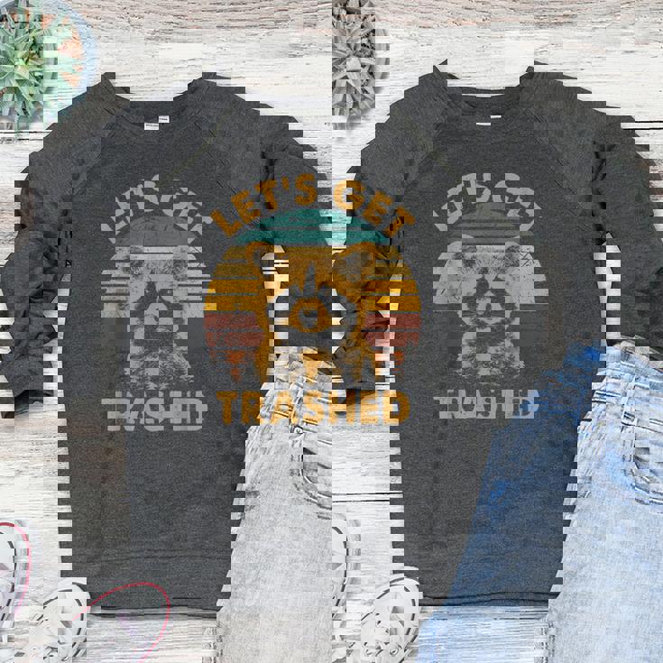 Raccoon Lovers Raglan Sweatshirt - Fun Animal Theme for Women
