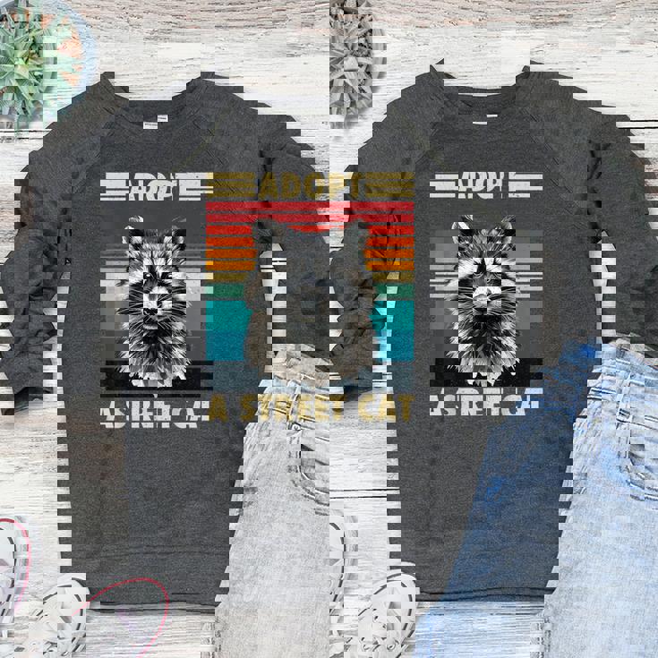 Raccoon Retro Raglan Sweatshirt - Unisex Vintage Style