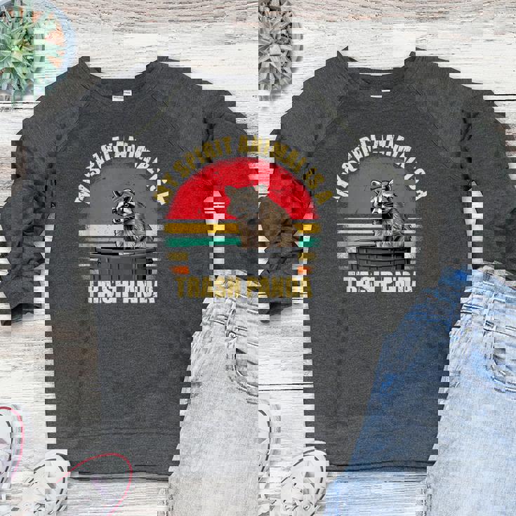 Raccoon Spirit Animal Sweatshirt - Women's Raglan for Enthusiasts