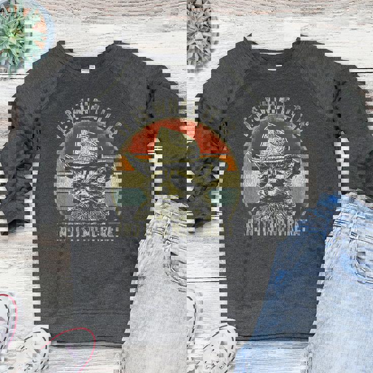 Raccoon Trash Panda Women's Crewneck Sweatshirt - Fun & Playful Design