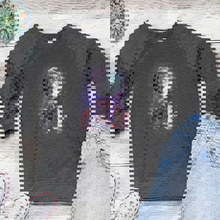 Rats Howling at Moon - Women's Raglan Sweatshirt | Nocturnal Design