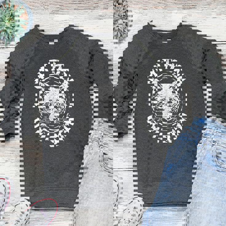 Gothic Raccoon Women's Raglan Sweater – Hail Satan Design