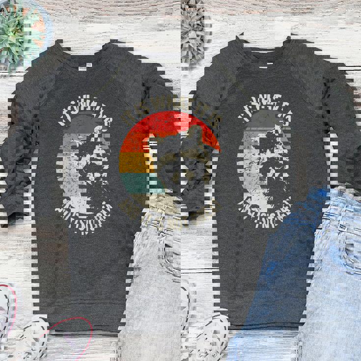 Raccoon Raglan Sweatshirt - Vintage Women's Crewneck for Casual Wear