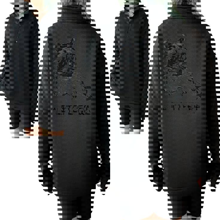 Feral Raccoon Moon Zip Sweatshirt - Cozy Animal Lovers Outerwear