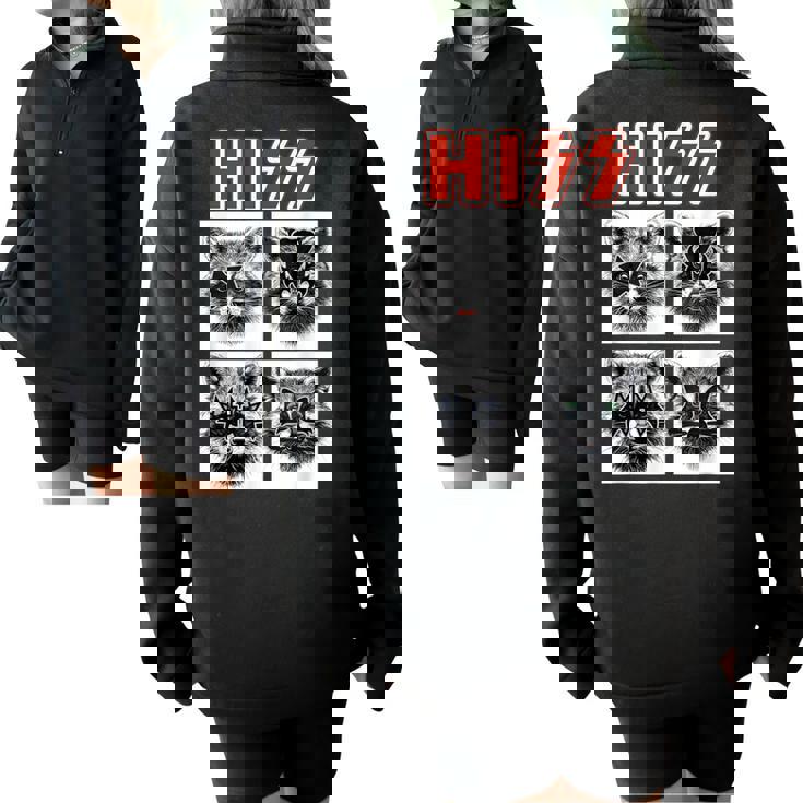 Raccoon Band Oversized Half-Zip Sweatshirt - Unisex & Kids
