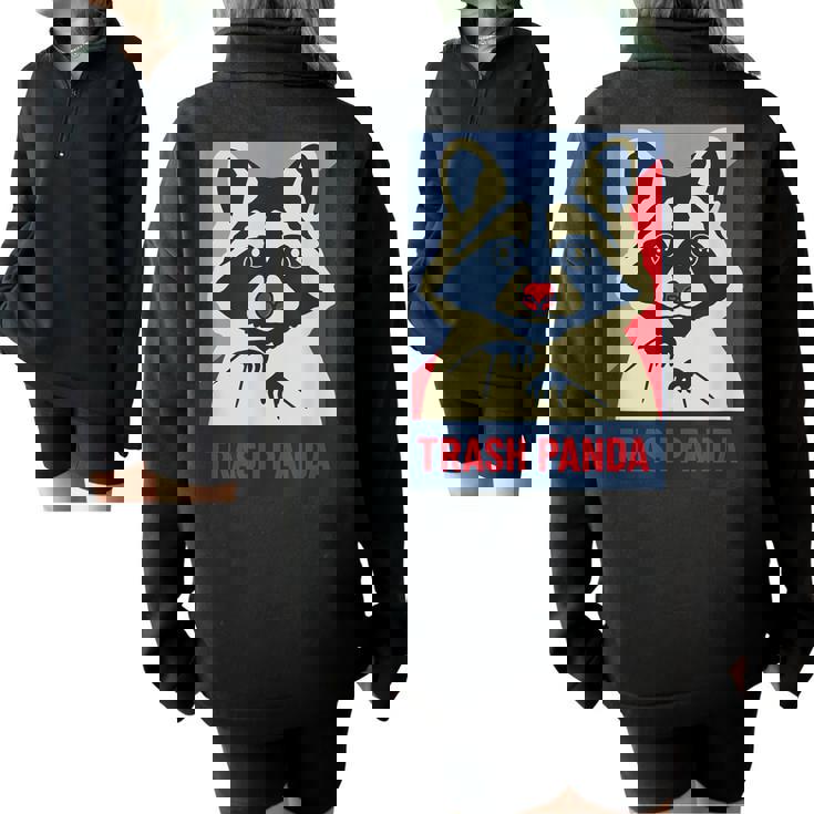Trash Panda Lover Oversized Half Zip Sweatshirt - Cozy Animal Vibes Trash Panda Lover Oversized Half Zip Sweatshirt - Cozy Animal Vibes