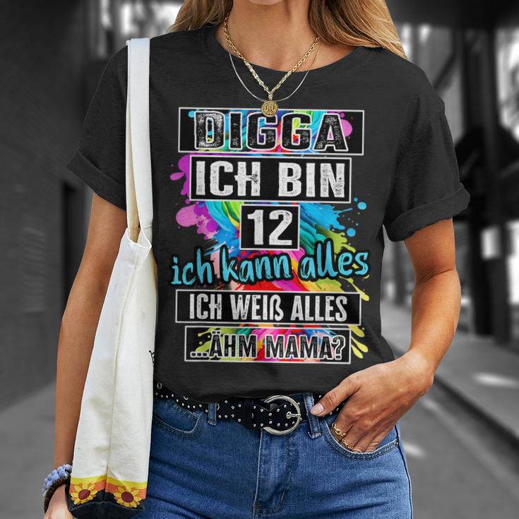 12Th Birthday Girl Boy Digga I Am 12 Years T-Shirt Geschenke für Sie