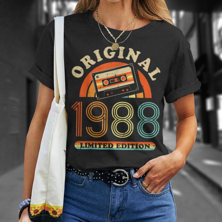 37Th Birthday Original Womenintageintage 1988 T-Shirt Geschenke für Sie