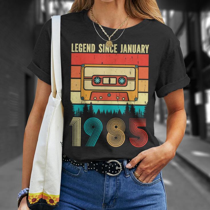 40 Years Old Legend Since January 1985 40Th Birthday T-Shirt Geschenke für Sie