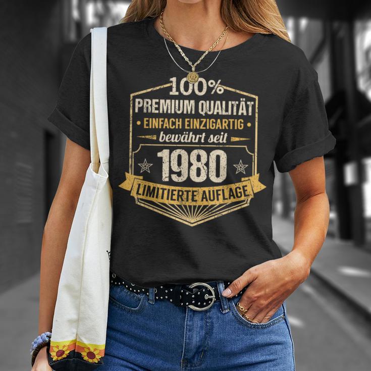 43Th Birthday Man Woman 43 Years 1980 Decorative T-Shirt Geschenke für Sie