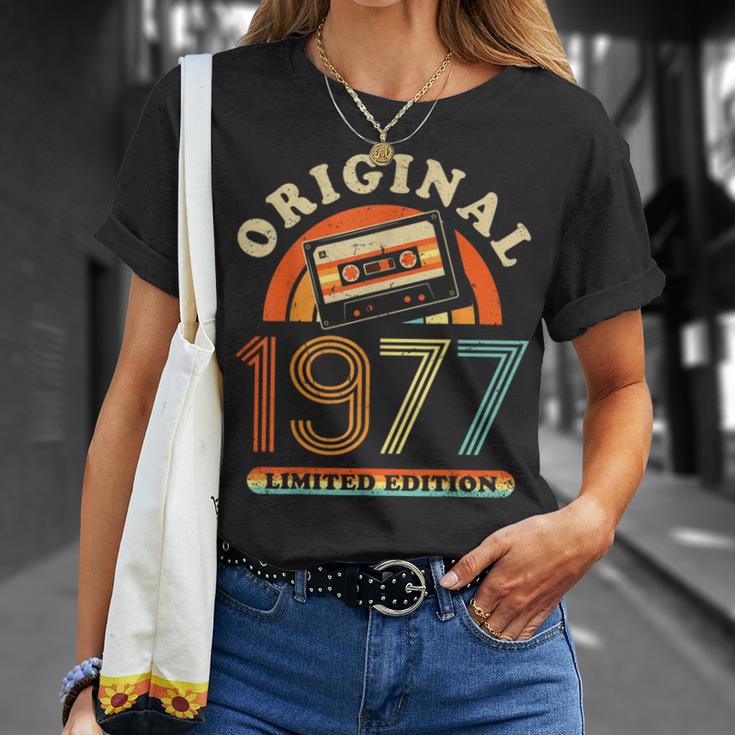 47Th Birthday Original Womenintage 1977 T-Shirt Geschenke für Sie